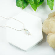 Opalite Silver Pendant : Drop - Love Rocks